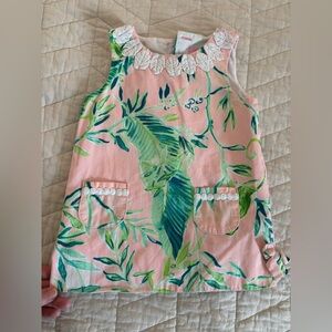 Lilly Pulitzer Pink and Green Baby Romper